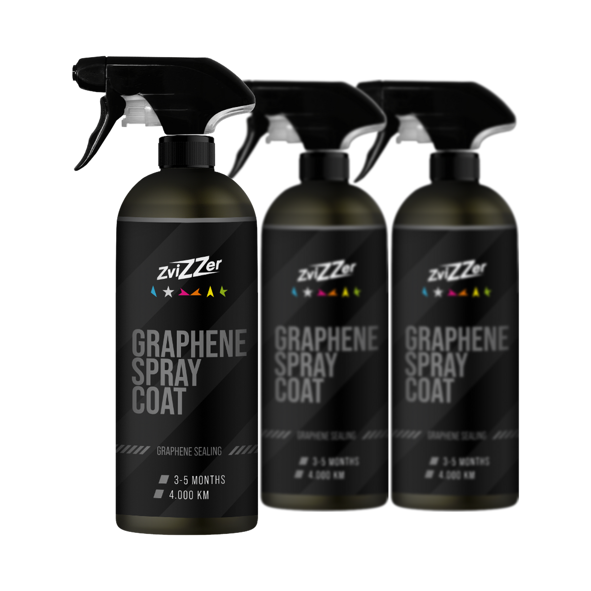 ZviZZer Graphene Spray Coat — Sprühversiegelung 500 ml / 3er-Set