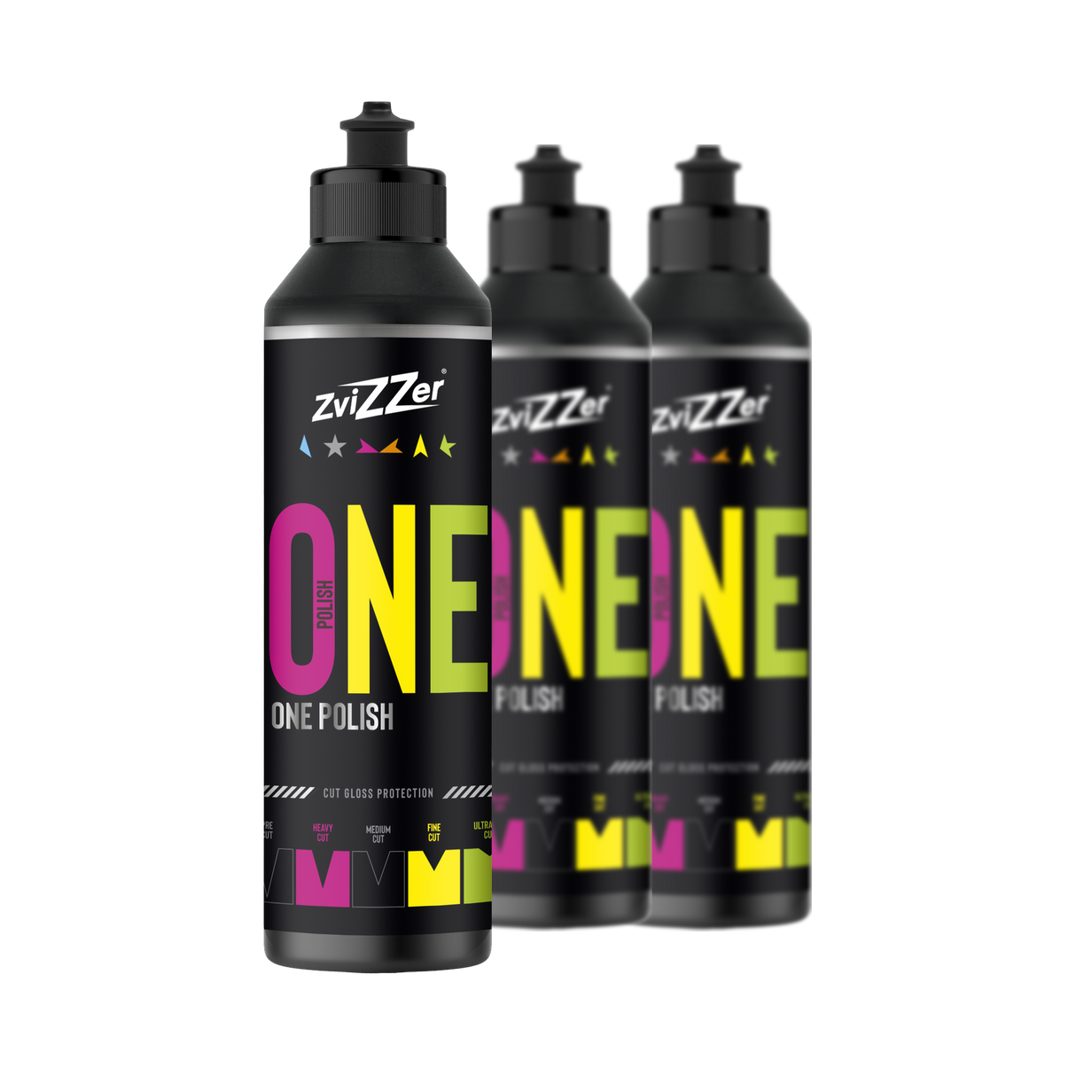 ZviZZer One Polish — One-Step-Politur 250 ml / 3er-Set