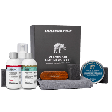 COLOURLOCK "Classic Car Leather Care" Set (Pflegeset für strapaziertes Oldtimer-Leder)