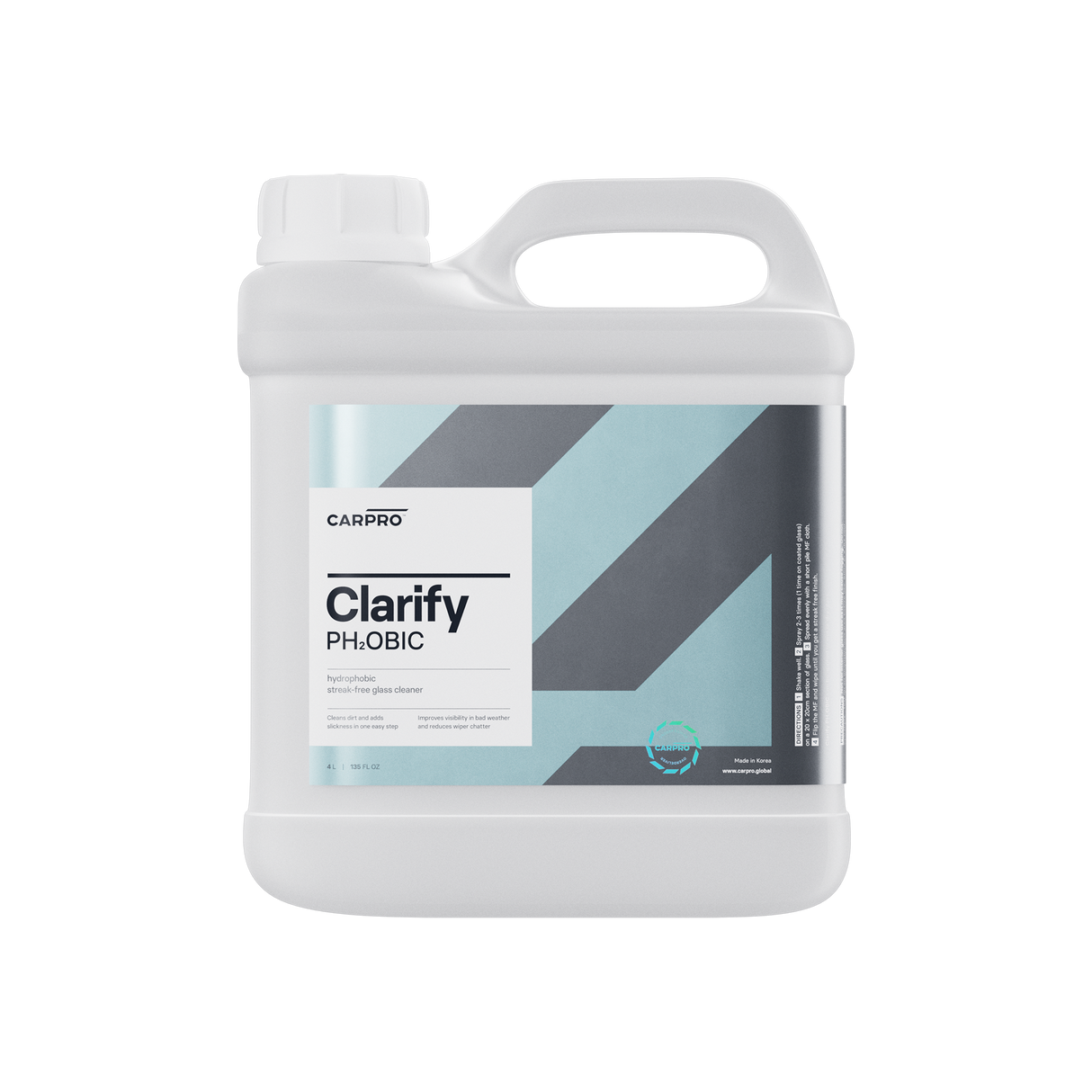 "Clarify" PH2OBIC Hydrophober Glasreiniger mit Versiegelung