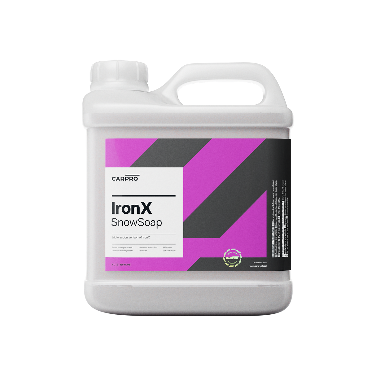 "IronX SS" Snow Soap Autoshampoo mit Flugrostentferner