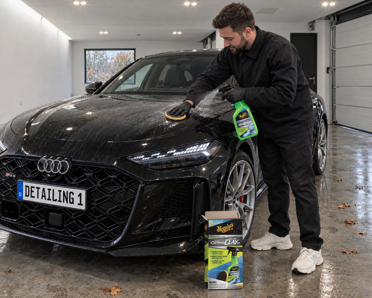Detailing1 Hero: Clay bars — claying the paint after the wash (Desktop)