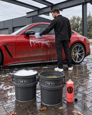 servFaces Wash Concentrate (High-Concentrate) au lavage à la main, gant en lignes droites, grille de fond de seau