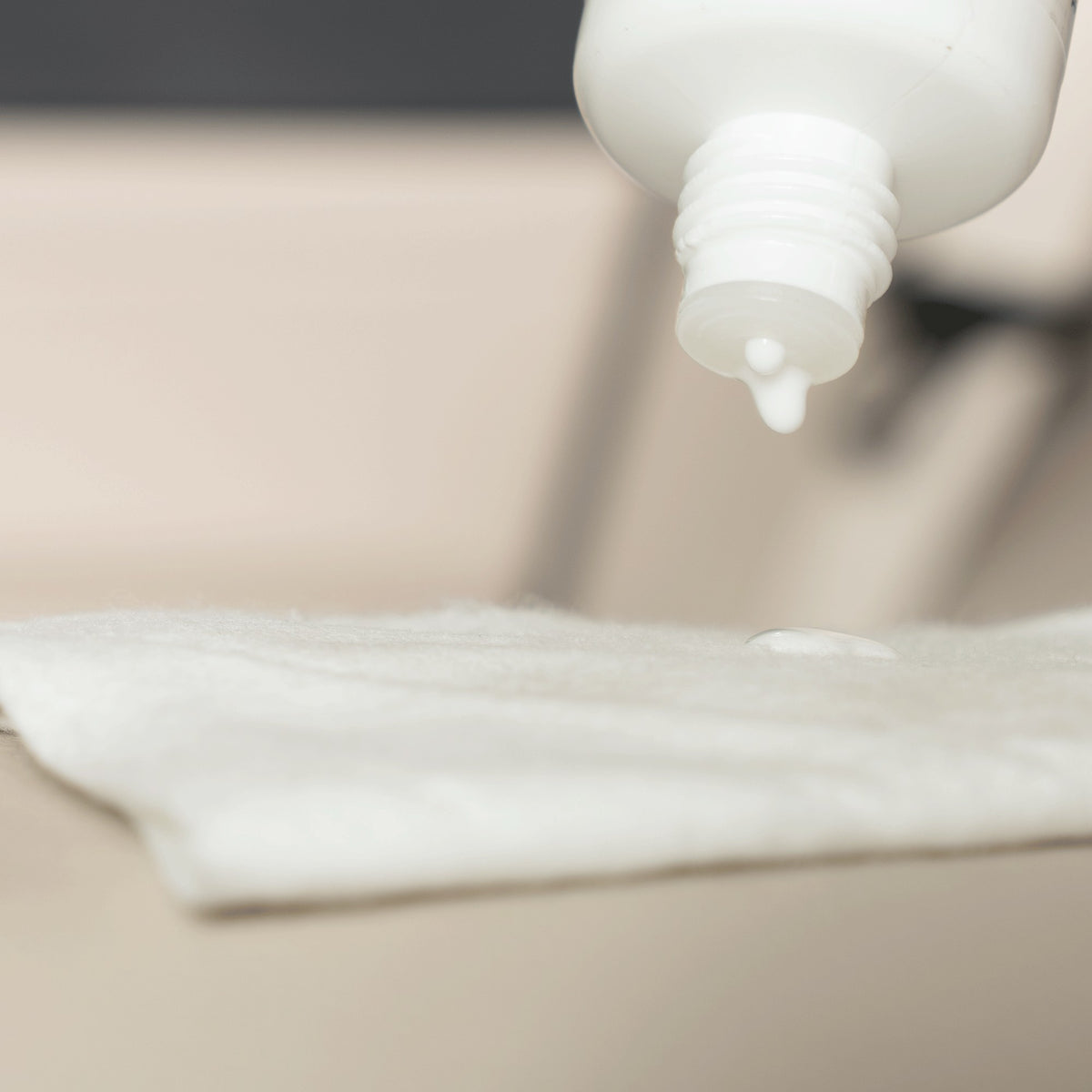 Detailing1 COLOURLOCK leather sealants — Leather Shield dripping onto the cloth over light leather