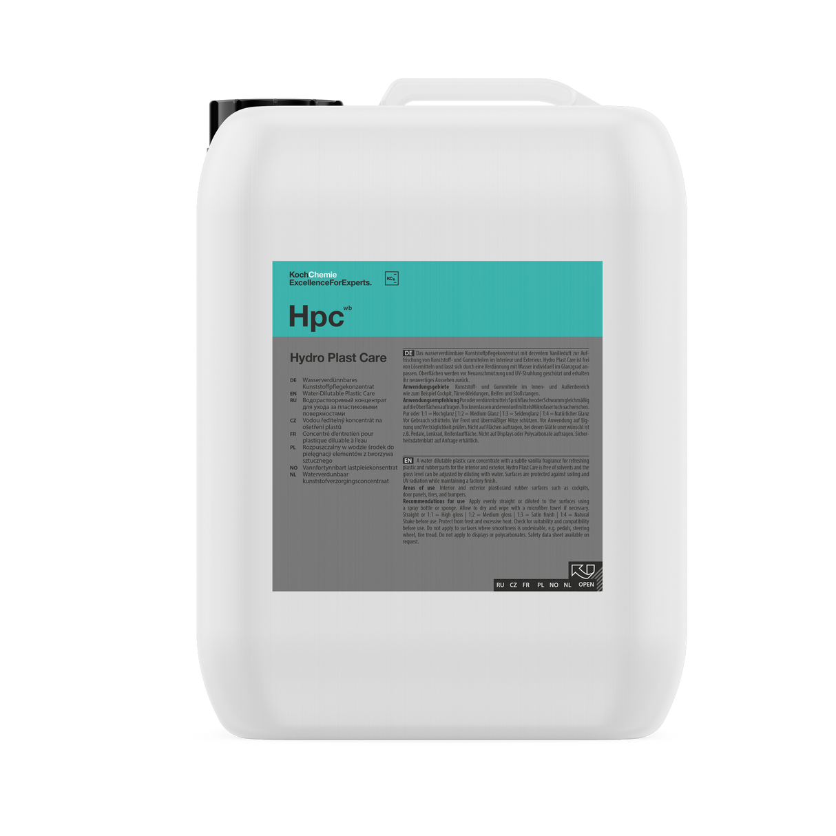Hydro Plast Care "Hpc" Kunststoffpflege Konzentrat (Wassserverdünnbar)