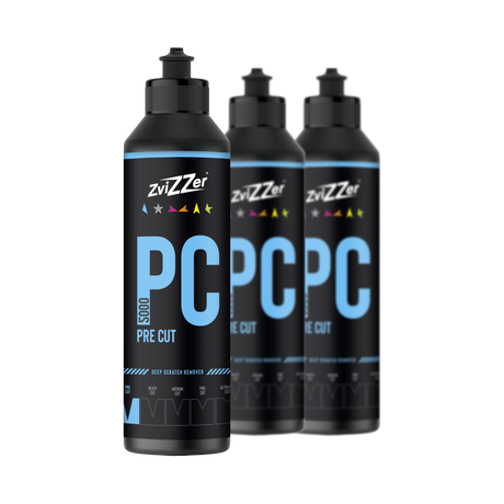 ZviZZer PC 5000 "Pre Cut" (Blau) — Schleifpolitur 250 ml / 3er-Set